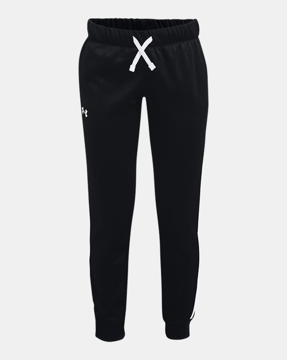 Girls' Armour Fleece® Pants, Black, pdpMainDesktop image number 0
